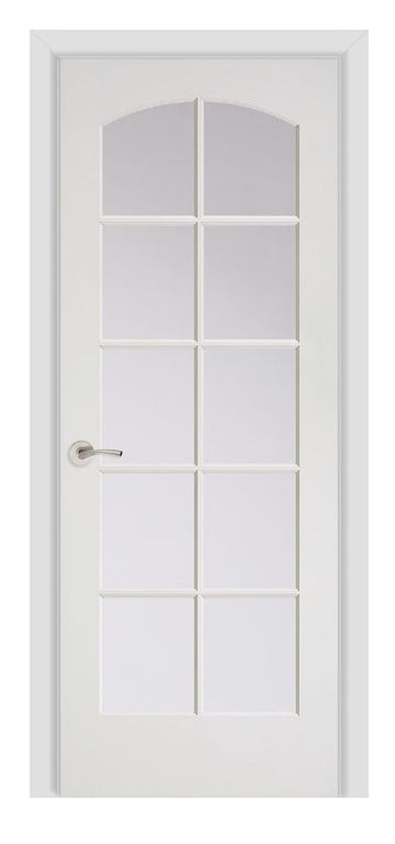 Masonite French 10 Lite Camber Top Wood Interior Door (1510A)