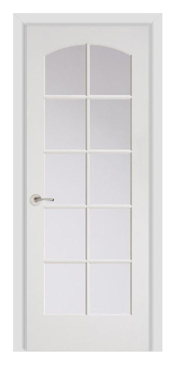 Masonite French 10 Lite Camber Top Wood Interior Door (1510A)
