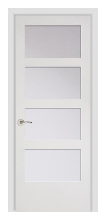 Masonite French 4 Panelite Equal Wood Interior Door (C40 w/ glazing)