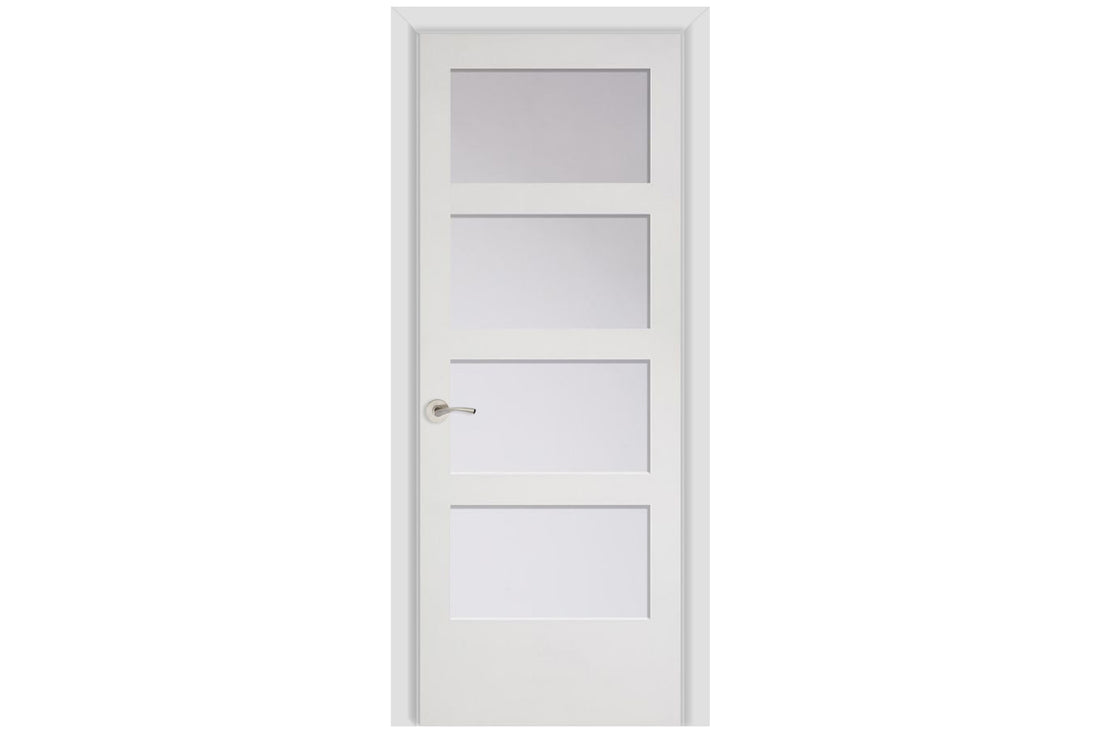 Masonite French 4 Panelite Equal Wood Interior Door (C40 w/ Glazing) - Single Door