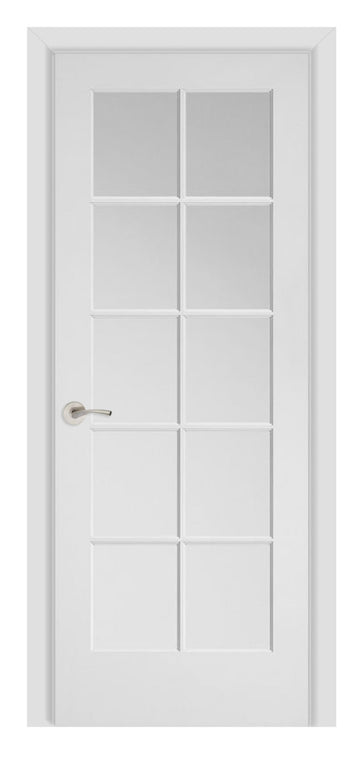 Masonite 10-Lite 1-3/8" Primed French Interior Door