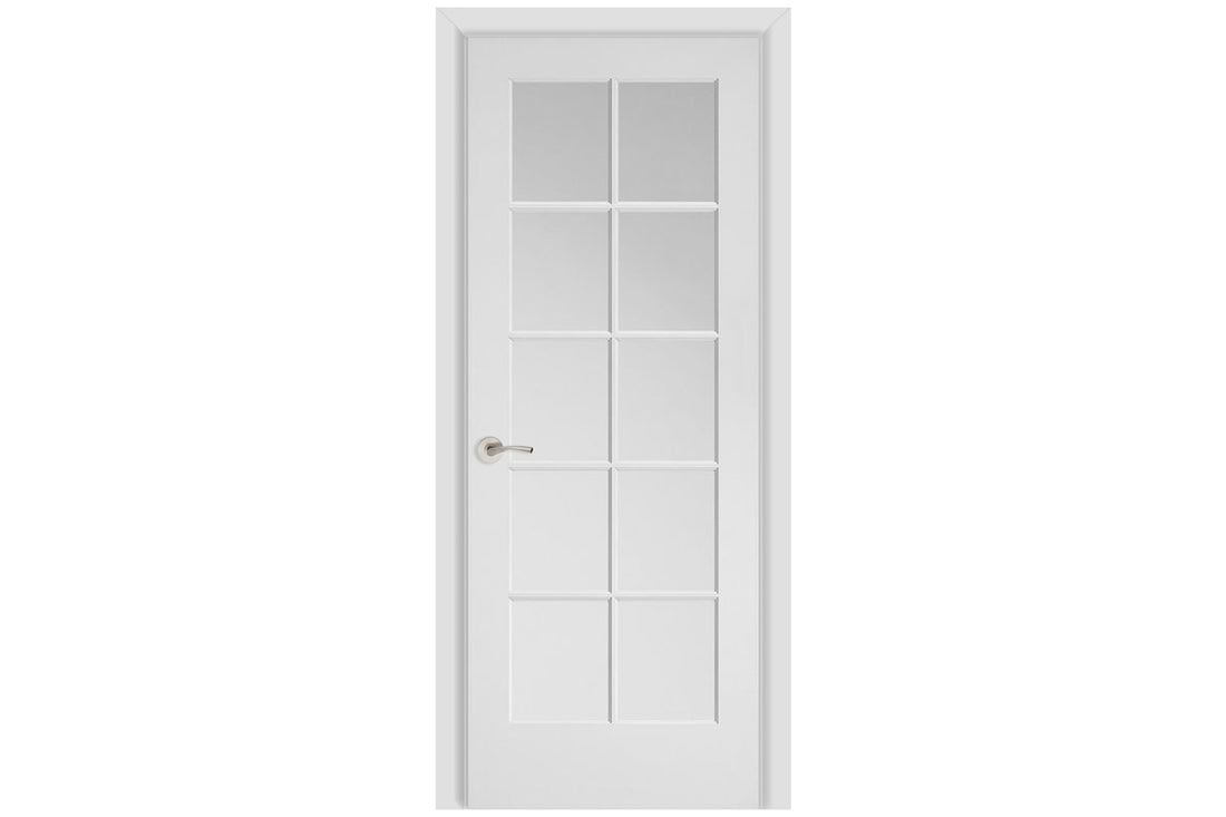 Masonite 10-Lite 1-3/8" Primed French Interior Door
