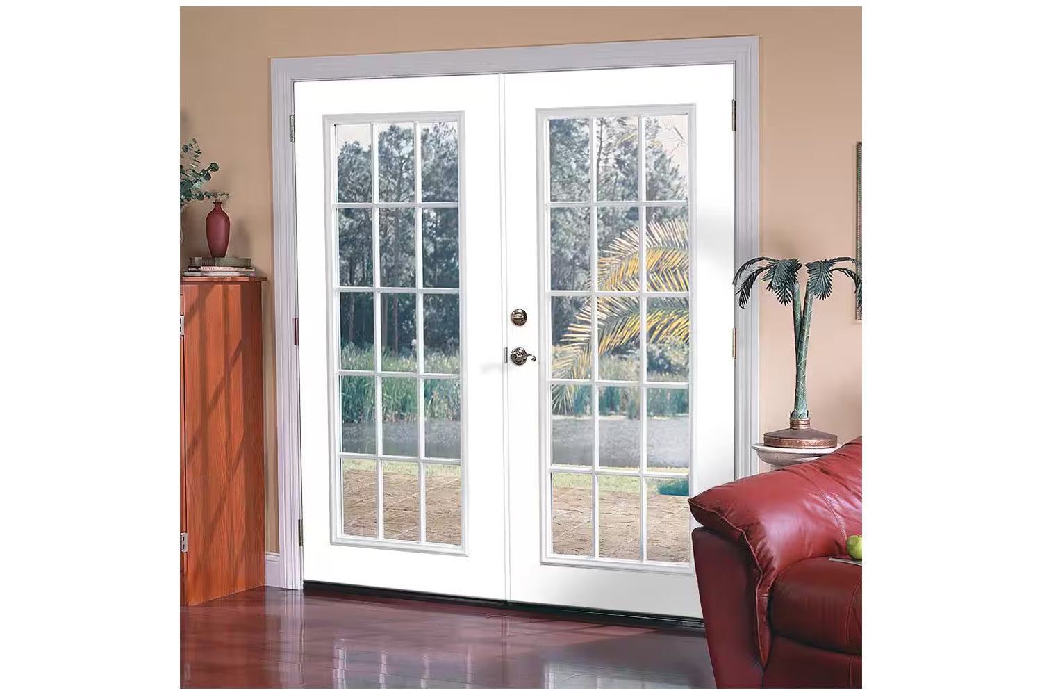 Masonite 15-Lite 1-3/8" Primed French Interior Door
