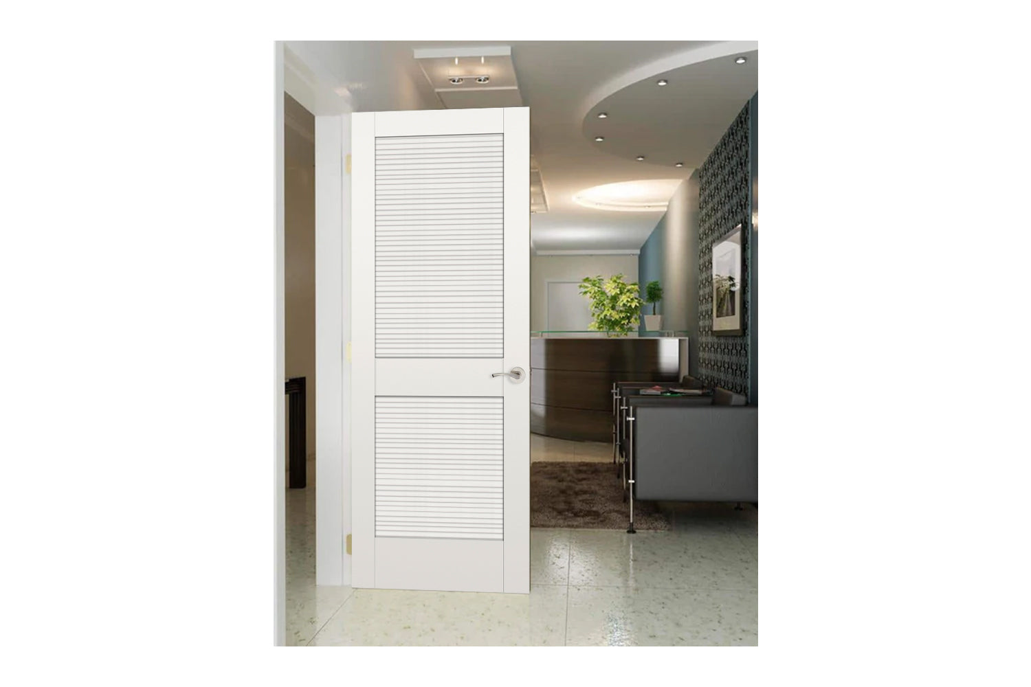 Masonite 730 1-3/8" Primed Louver Interior Door