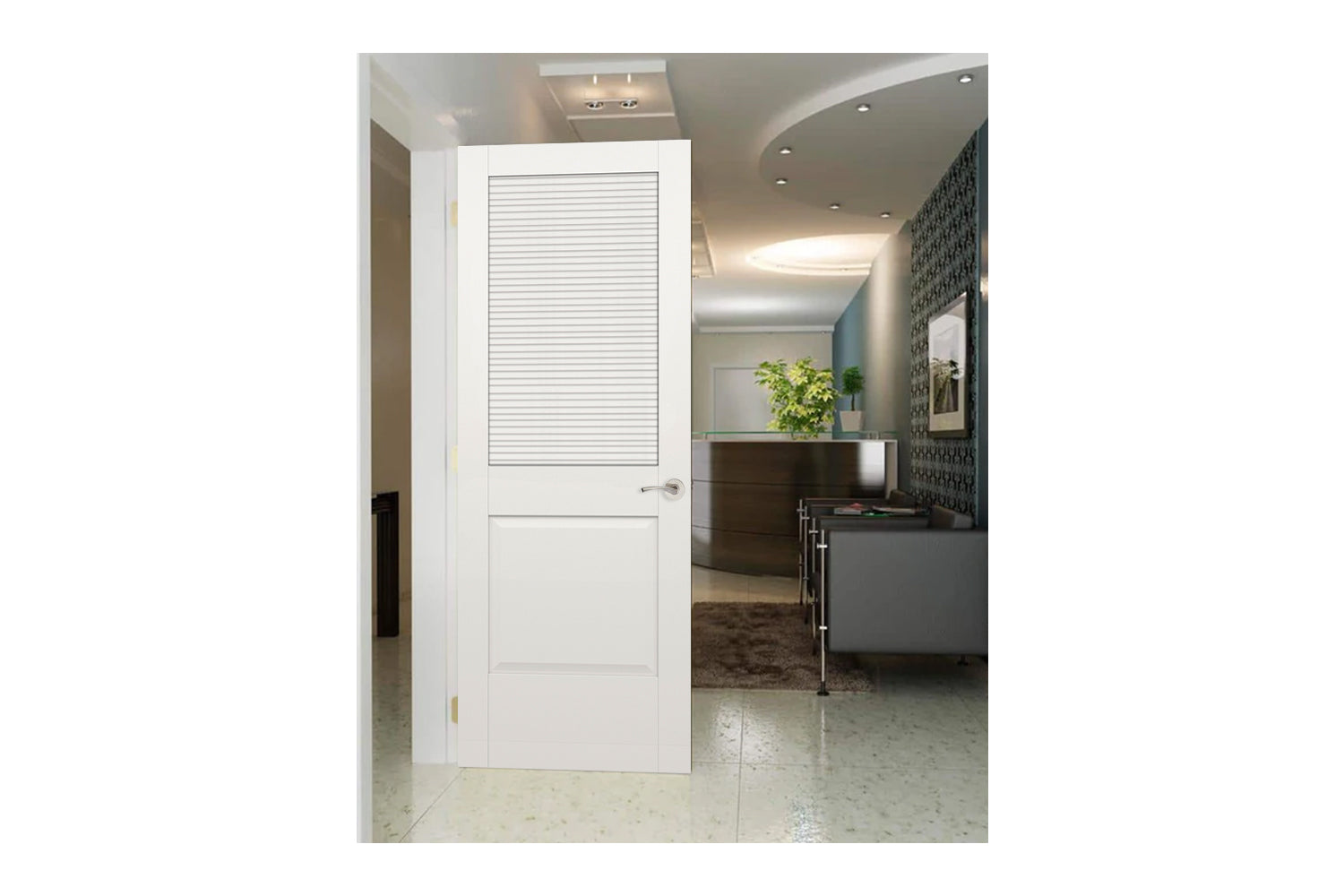 Masonite 732 1-3/8" Primed Louver Interior Door