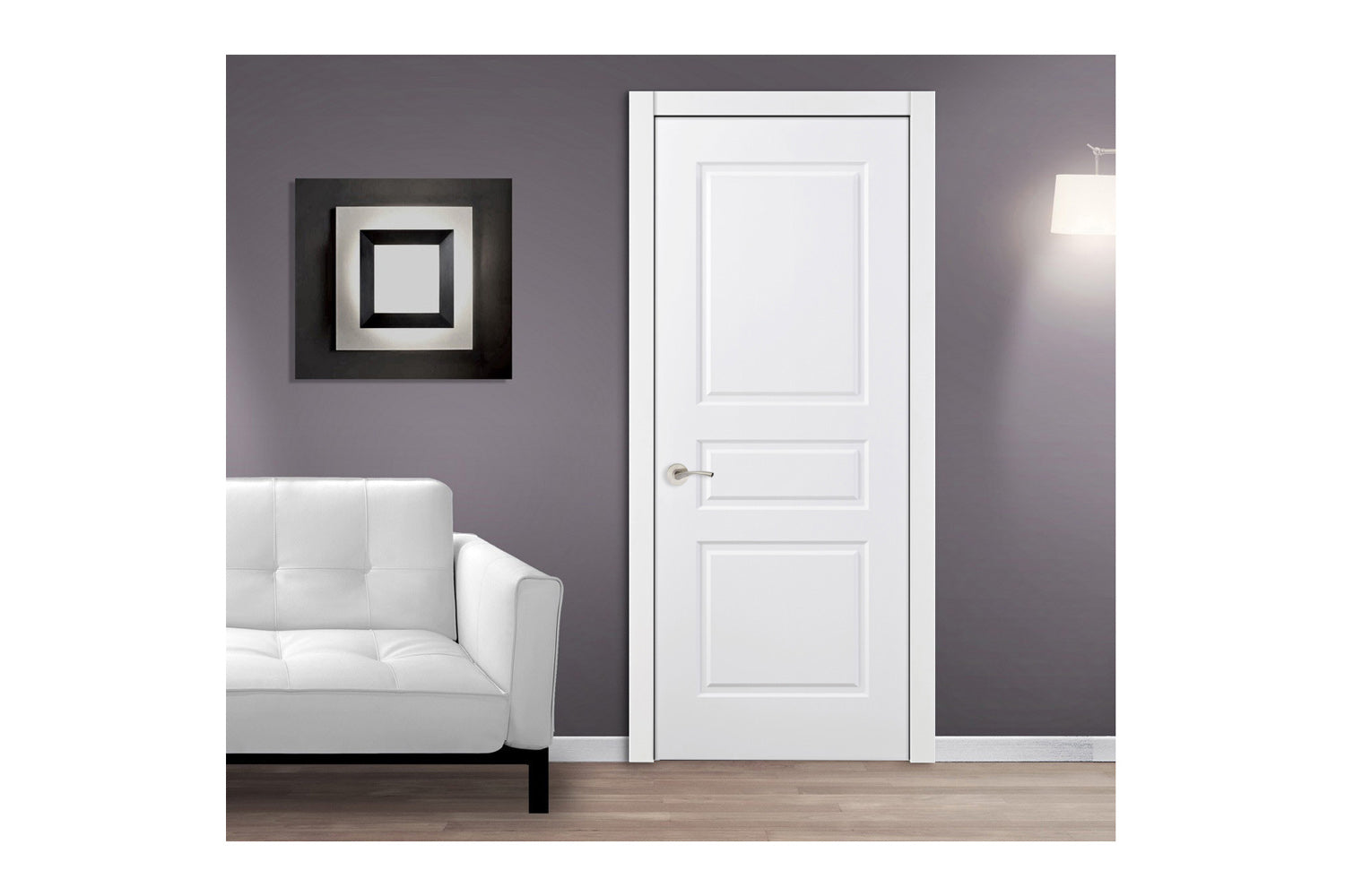 Masonite LP33 1-3/8" Primed MDF Ovalo Raised  Interior Door