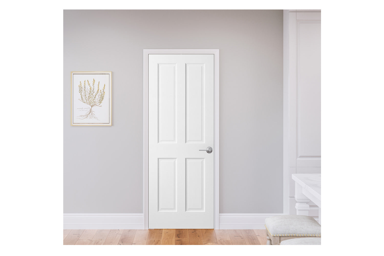 Masonite LP44 1-3/8" Primed MDF Ovalo Flat Interior Door