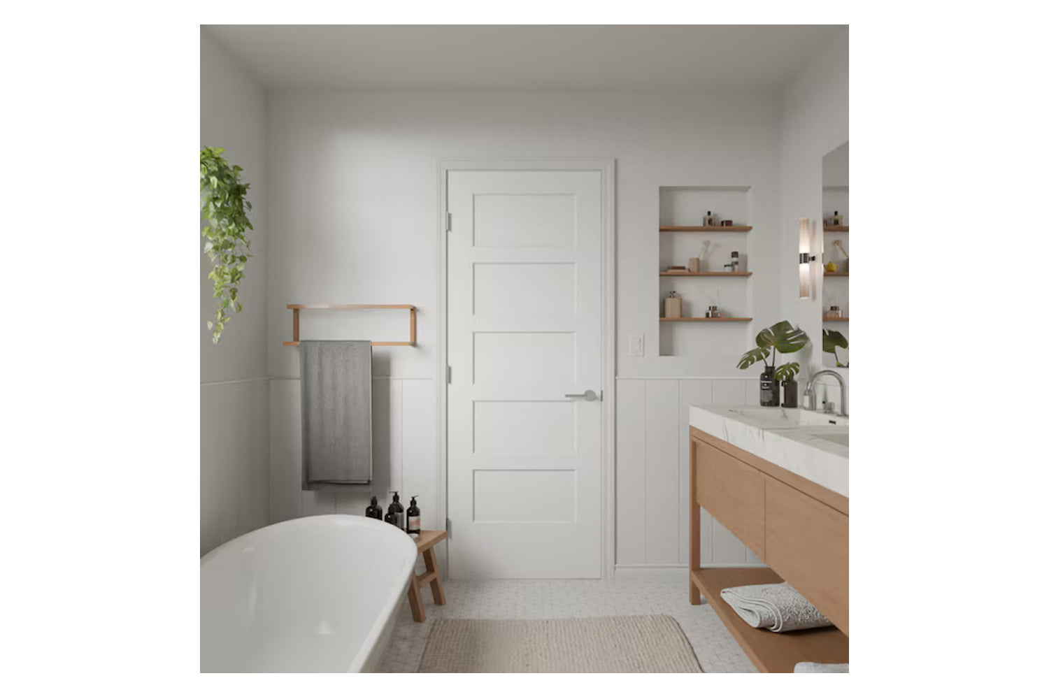 Masonite LP55 1-3/8" Primed MDF Square Flat Interior Door