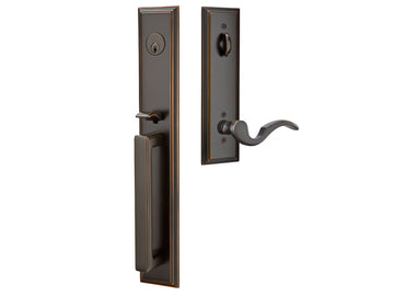Emtek Melrose Tubular Entry Handleset Oil Rubbed Bronze US10B