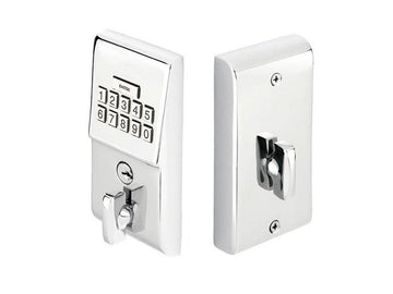 Emtek Modern Brass Keypad Deadbolt Polished Chrome US26