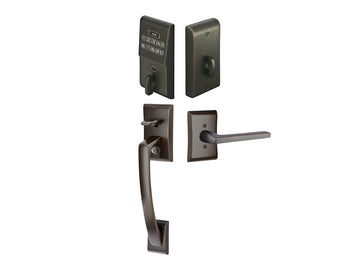 Emtek Modern Brass Keypad Entryset Oil Rubbed Bronze US10B