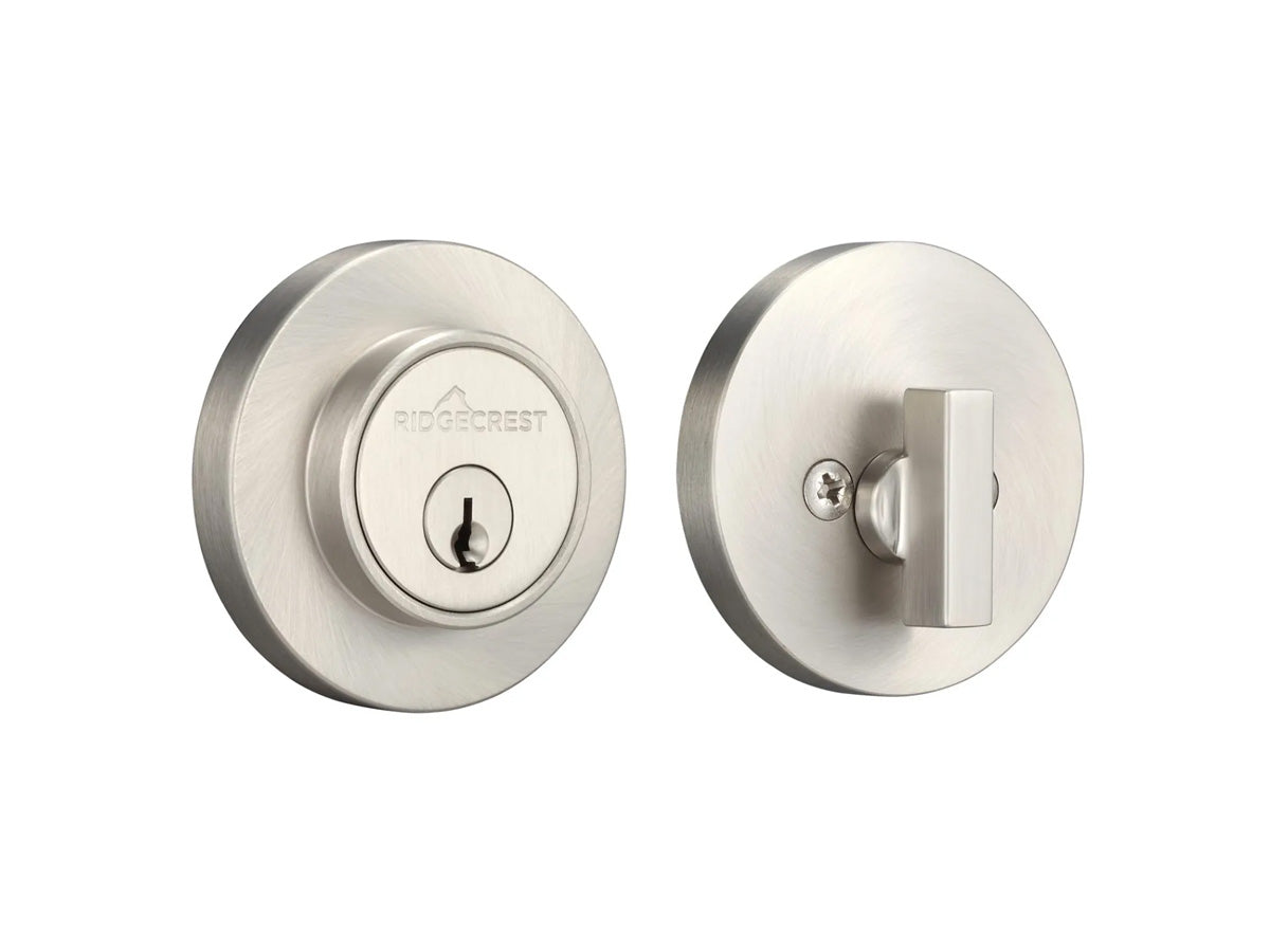 Sure-Loc Mountain Round Deadbolt - Satin Nickel