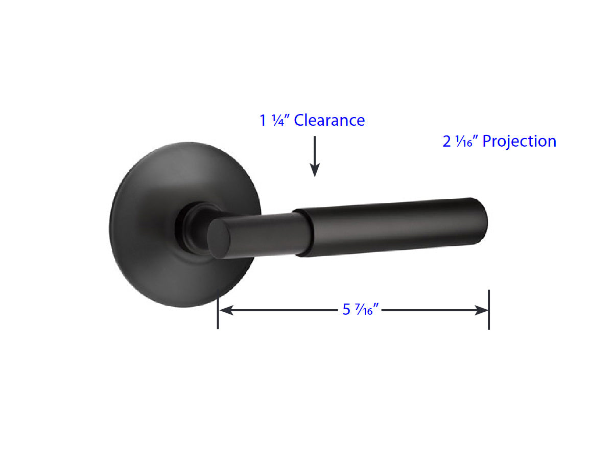 Emtek Myles Brass Lever - Dimensions