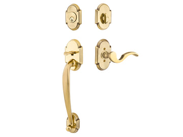 Emtek Nashville Tubular Entry Handleset French Antique US7