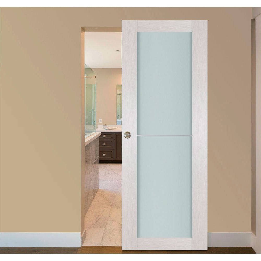 Nova 1 Lite 1H White Wenge Wood Laminated Modern Interior Door - Magic Door