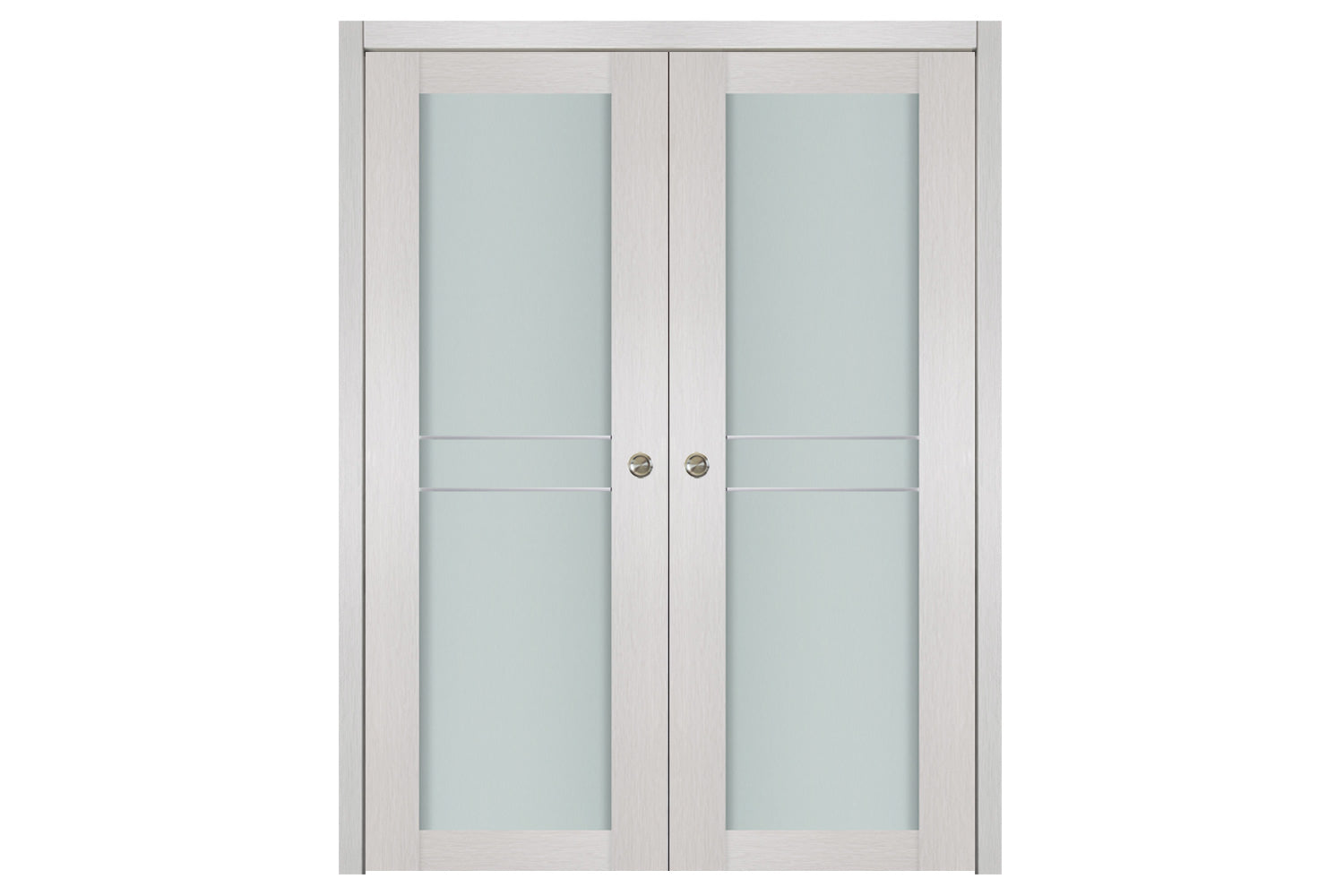 Nova 1 Lite 2HC White Wenge Wood Laminated Modern Interior Door - Double Door