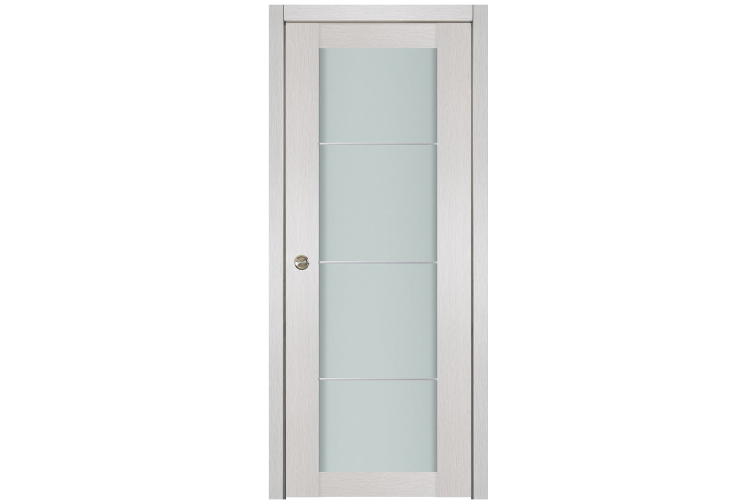 Nova 1 Lite 3H White Wenge Wood Laminated Modern Interior Door - Single Pocket