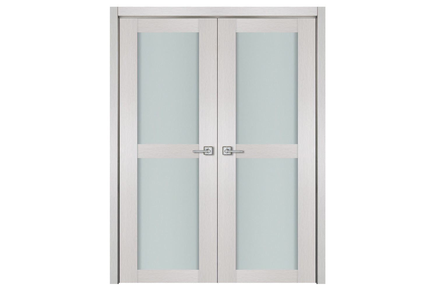 Nova 2 Lite White Wenge Wood Laminated Modern Interior Door - Double Door