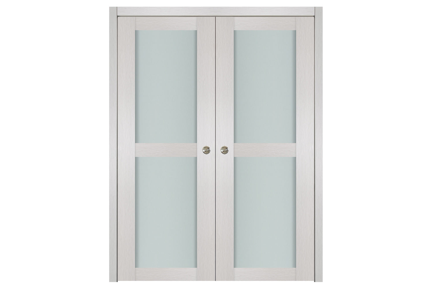 Nova 2 Lite White Wenge Wood Laminated Modern Interior Door - Double Pocket