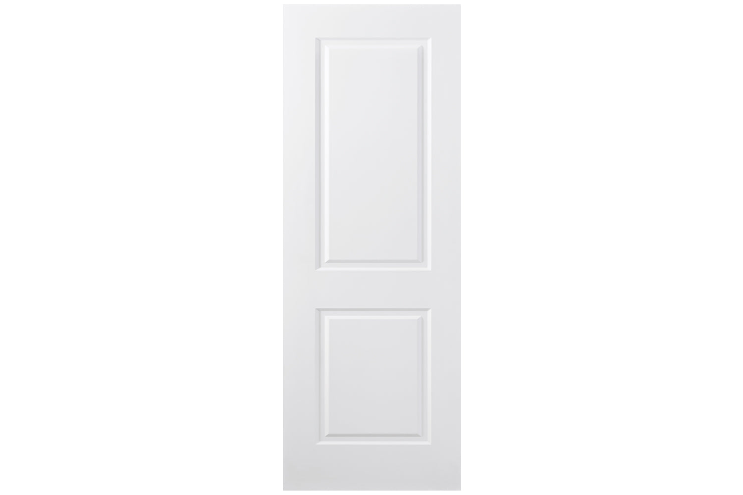 Nova 2 Panel Square Soft White Laminated Traditional interior Door - Slab
