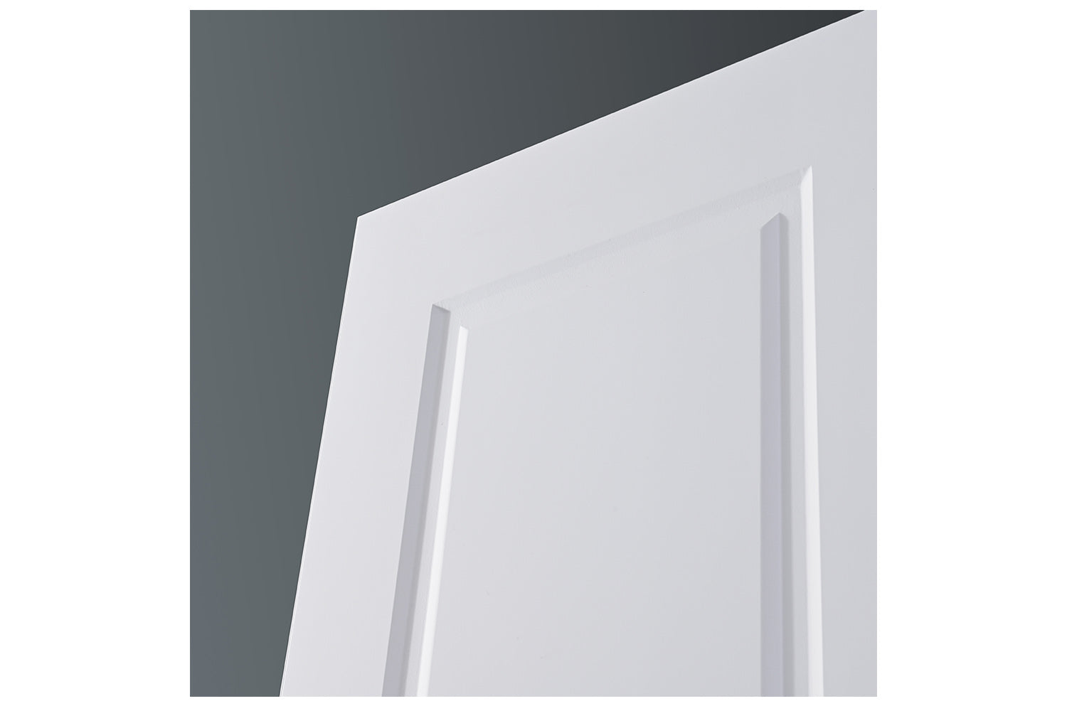 Nova 2 Panel Square Soft White Laminated Traditional interior Door