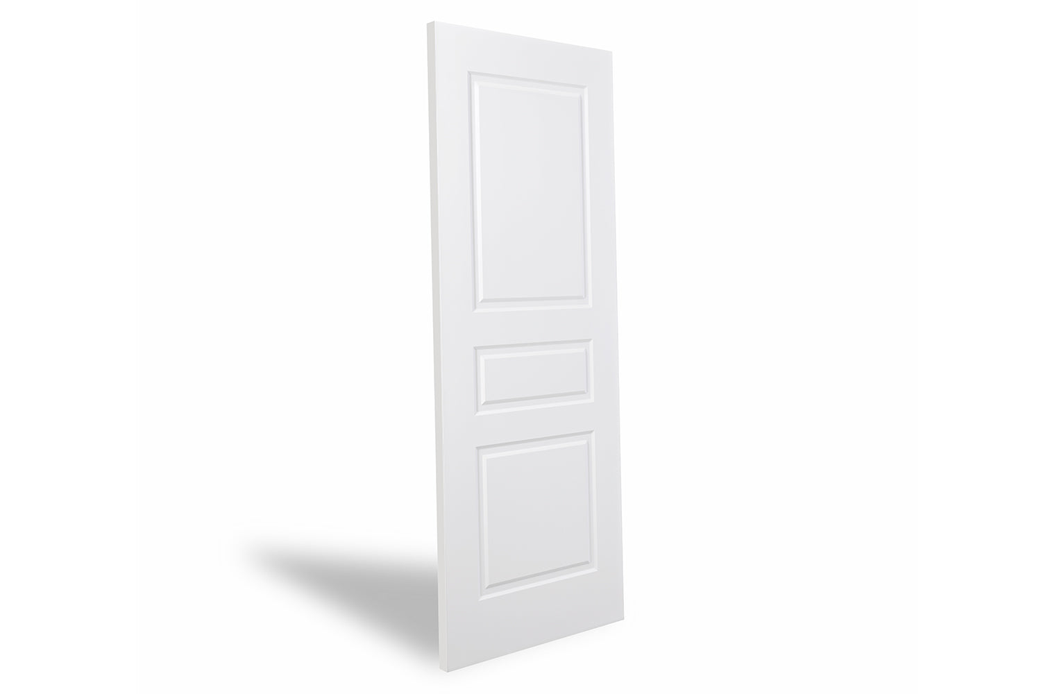 Nova 3 Panel Soft White Laminated Traditional interior Door
