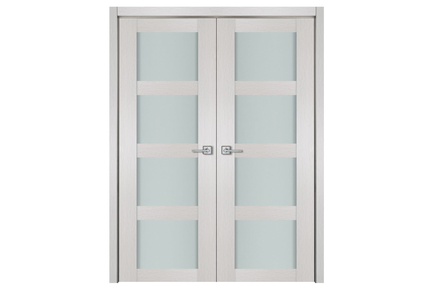 Nova 4 Lite White Wenge Wood Laminated Modern Interior Door - Double Door