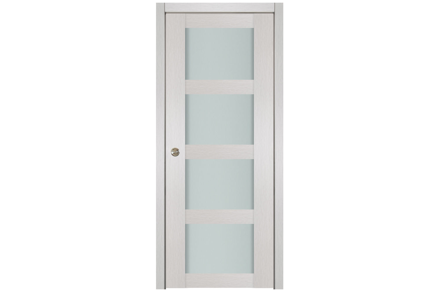 Nova 4 Lite White Wenge Wood Laminated Modern Interior Door - Sinngle Pocket