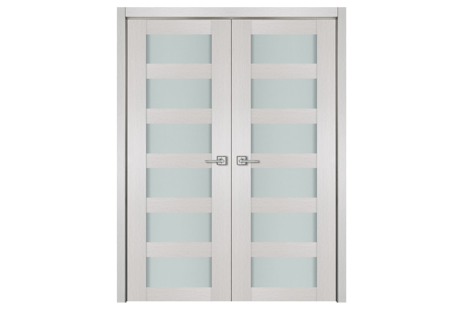 Nova 6 Lite White Wenge Wood Laminated Modern Interior Door - Double Door