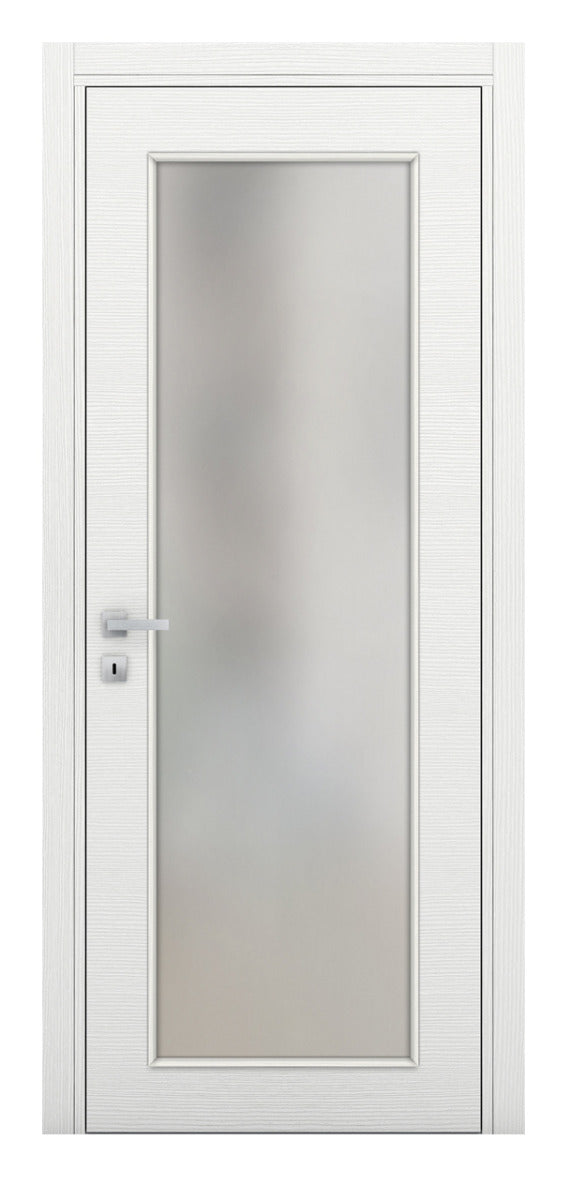 Nova Braga 1 Lite Bianco Matrix Laminated Modern Interior Door
