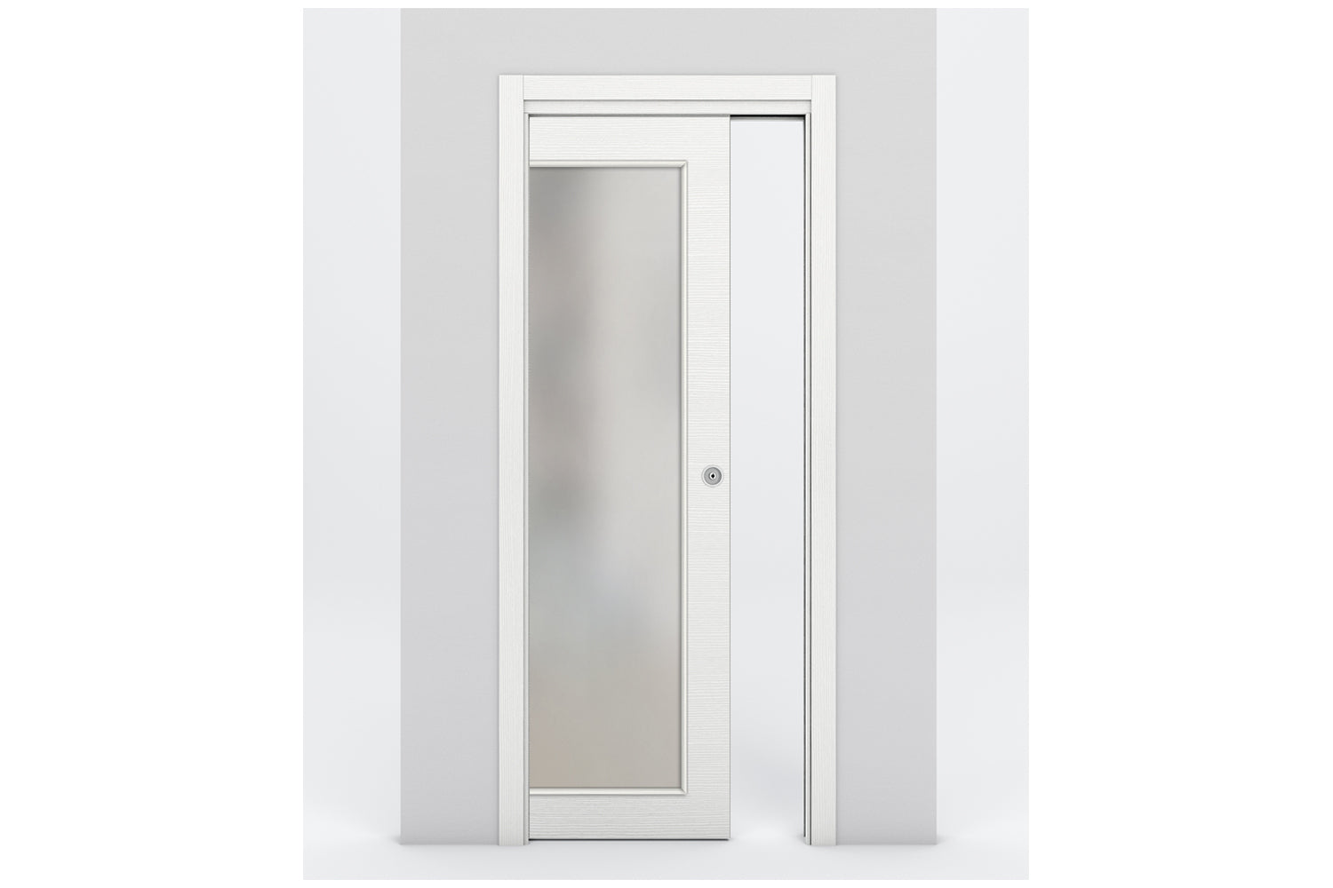 Nova Braga 1 Lite Bianco Matrix Laminated Modern Interior Door  - Single Pocket