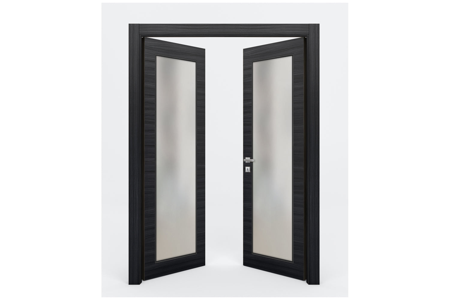 Nova Braga 1 Lite Blu Matrix Laminated Modern Interior Door - Double Door
