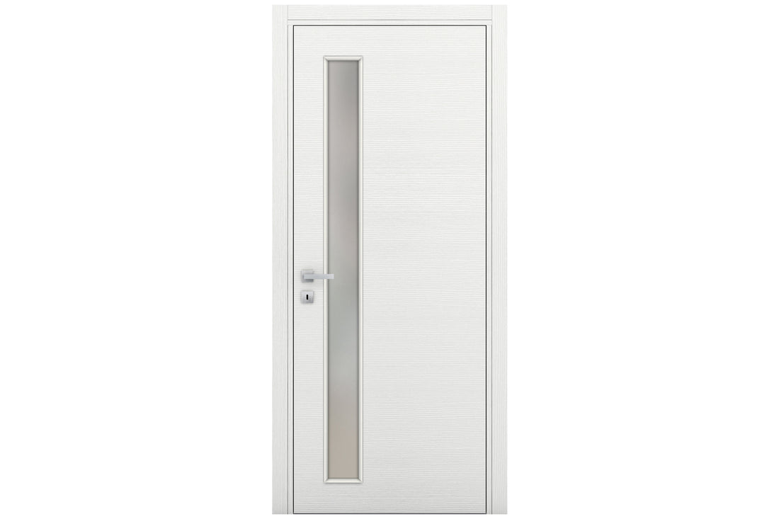 Nova Braga 1 Lite V Bianco Matrix Laminated Modern Interior Door - Single Door