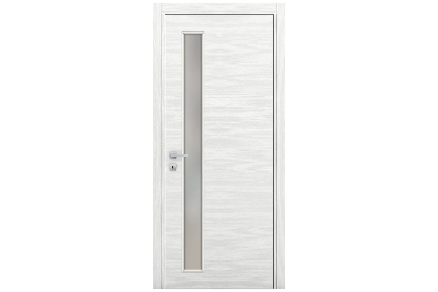 Nova Braga 1 Lite V Bianco Matrix Laminated Modern Interior Door - Single Door