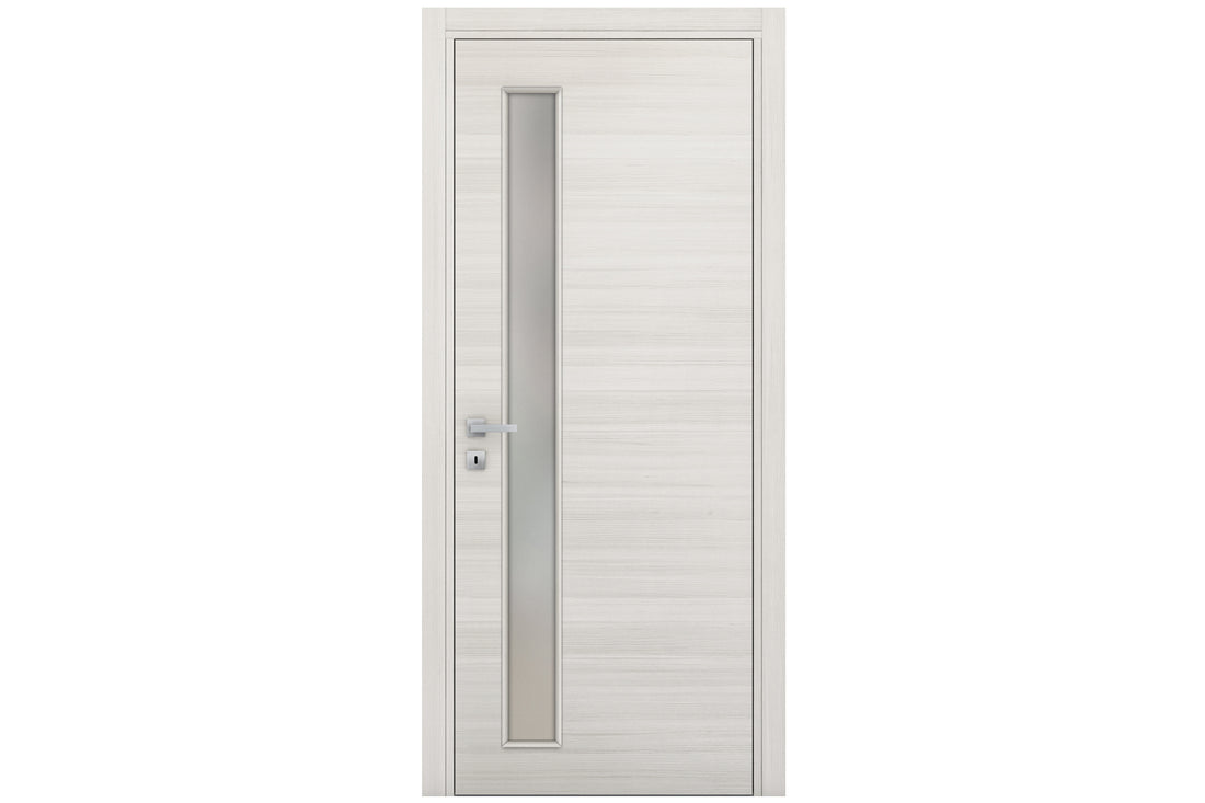 Nova Braga 1 Lite V Crema Matrix Laminated Modern Interior Door - Single Door