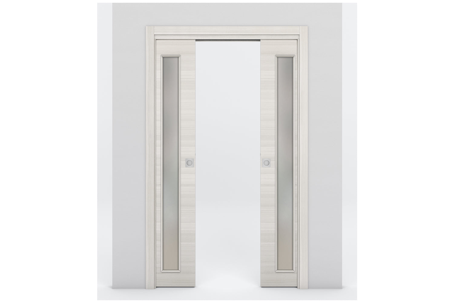 Nova Braga 1 Lite V Crema Matrix Laminated Modern Interior Door - Double Pocket