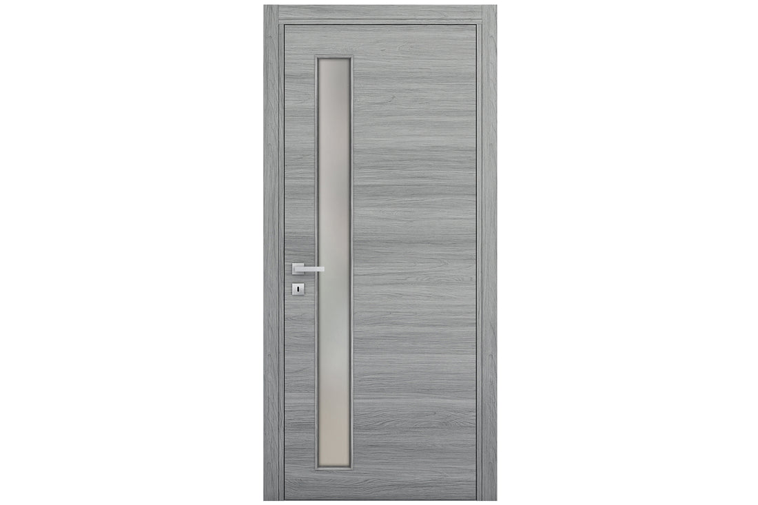 Nova Braga 1 Lite V Olmo Matrix Laminated Modern Interior Door - Single Door