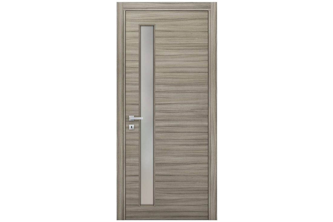 Nova Braga 1 Lite V Palissandro Matrix Laminated Modern Interior Door - Single Door