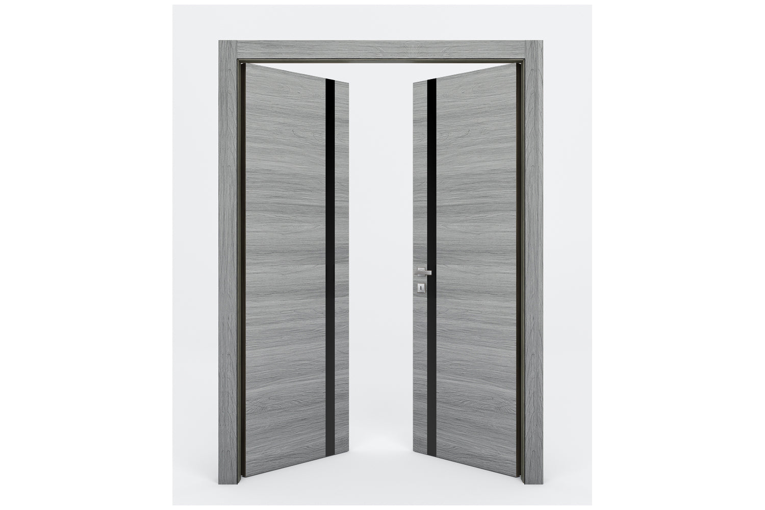 Nova Braga 1G Olmo Matrix Laminated Modern Interior Door - Double Door