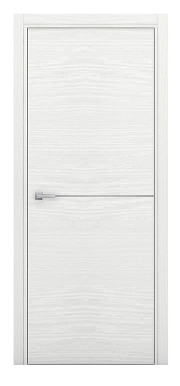 Nova Braga 1H Bianco Matrix Laminated Modern Interior Door