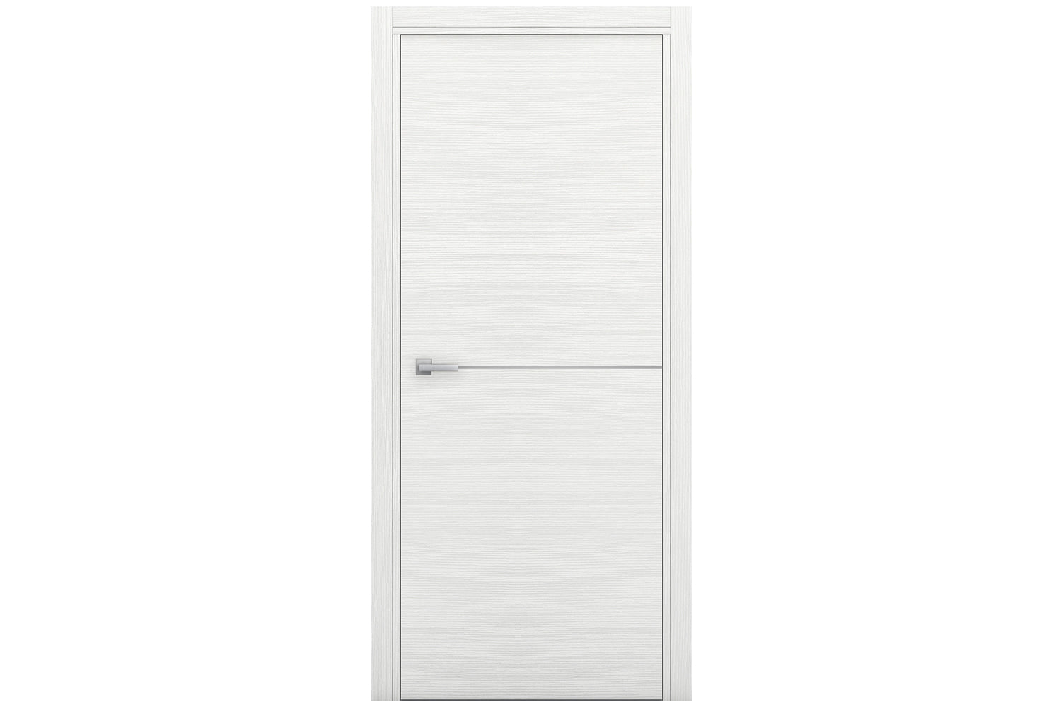 Nova Braga 1H Bianco Matrix Laminated Modern Interior Door - Single Door