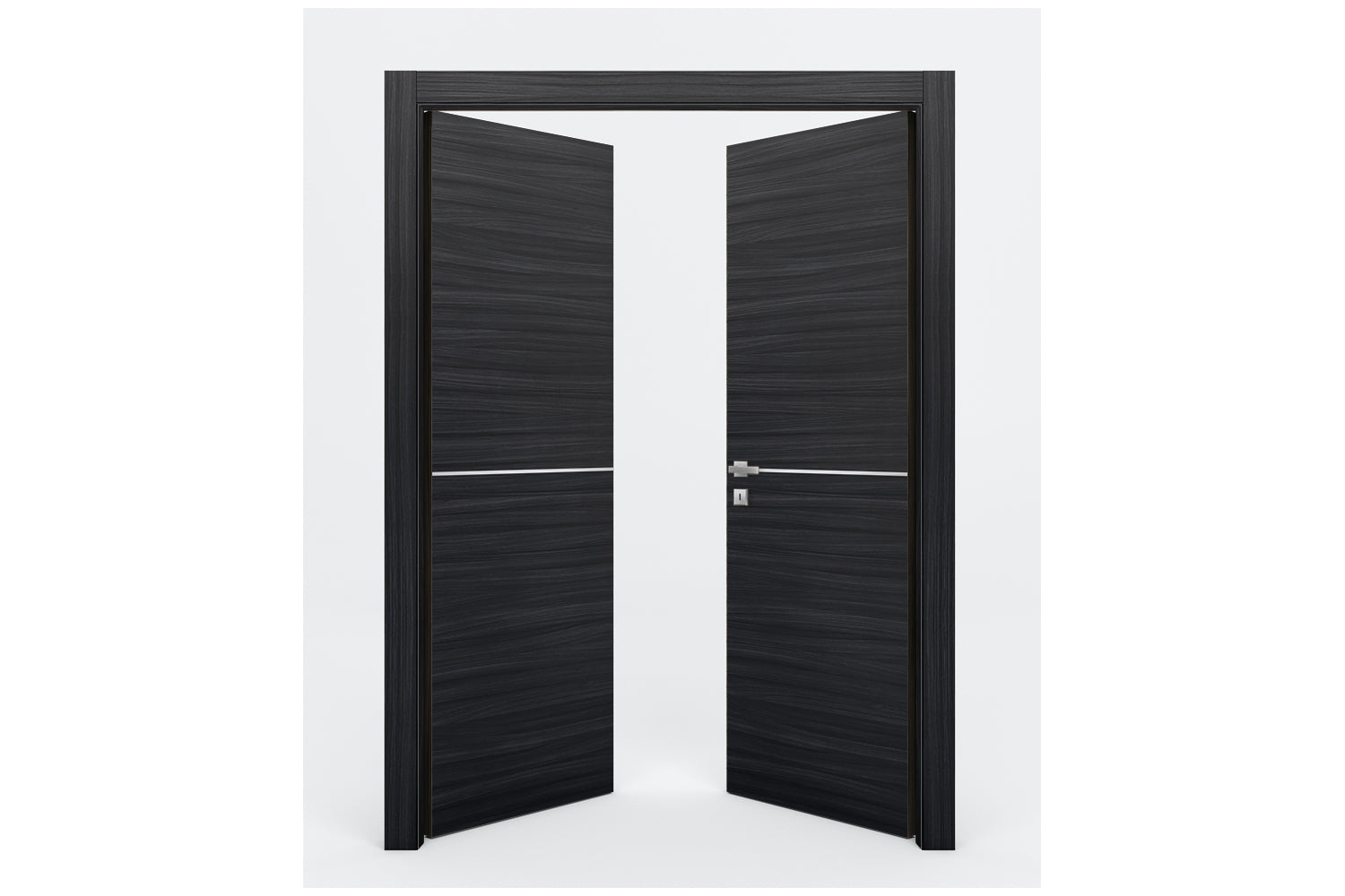 Nova Braga 1H Blu Matrix Laminated Modern Interior Door - Double Door