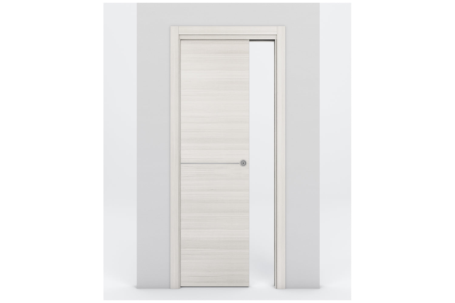 Nova Braga 1H Crema Matrix Laminated Modern Interior Door - Single Pocket