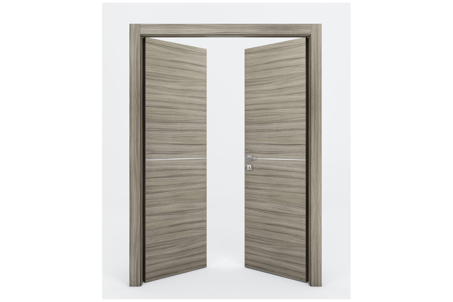 Nova Braga 1H Palissandro Matrix Laminated Modern Interior Door - Double Door