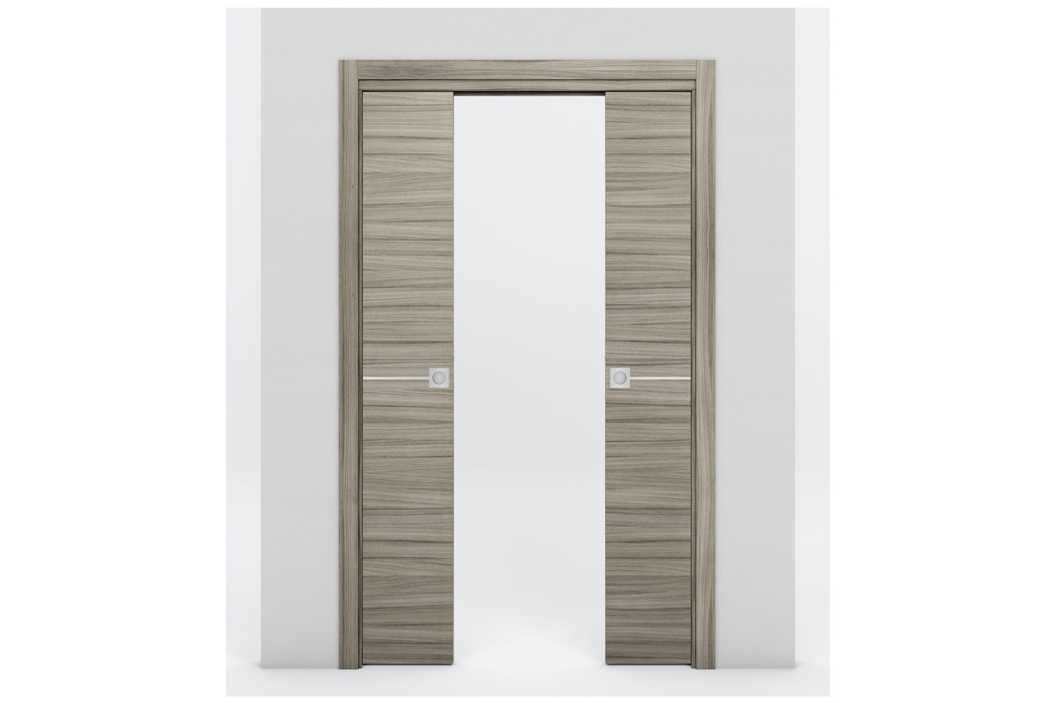 Nova Braga 1H Palissandro Matrix Laminated Modern Interior Door - Double Pocket