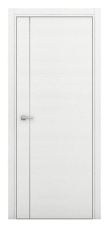 Nova Braga 1V Bianco Matrix Laminated Modern Interior Door