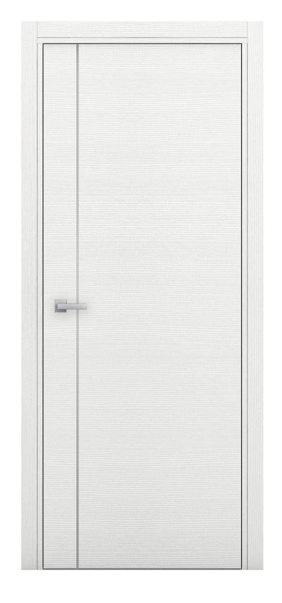 Nova Braga 1V Bianco Matrix Laminated Modern Interior Door