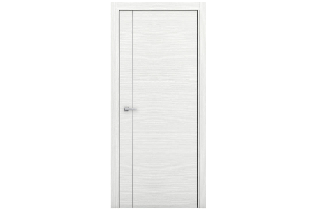 Nova Braga 1V Bianco Matrix Laminated Modern Interior Door - Single Door