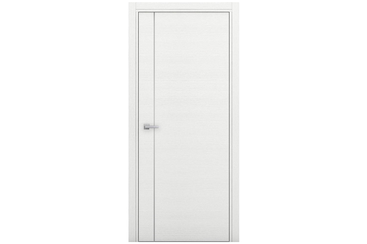 Nova Braga 1V Bianco Matrix Laminated Modern Interior Door - Single Door