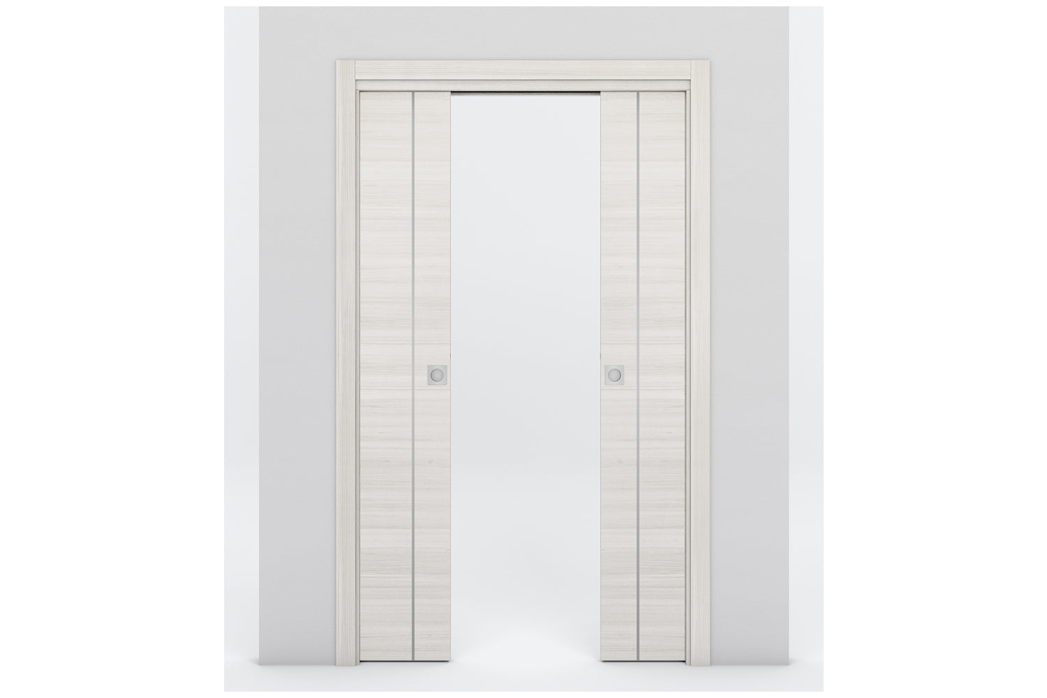 Nova Braga 1V Crema Matrix Laminated Modern Interior Door - Double Pocket
